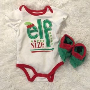Elf onesie with booties